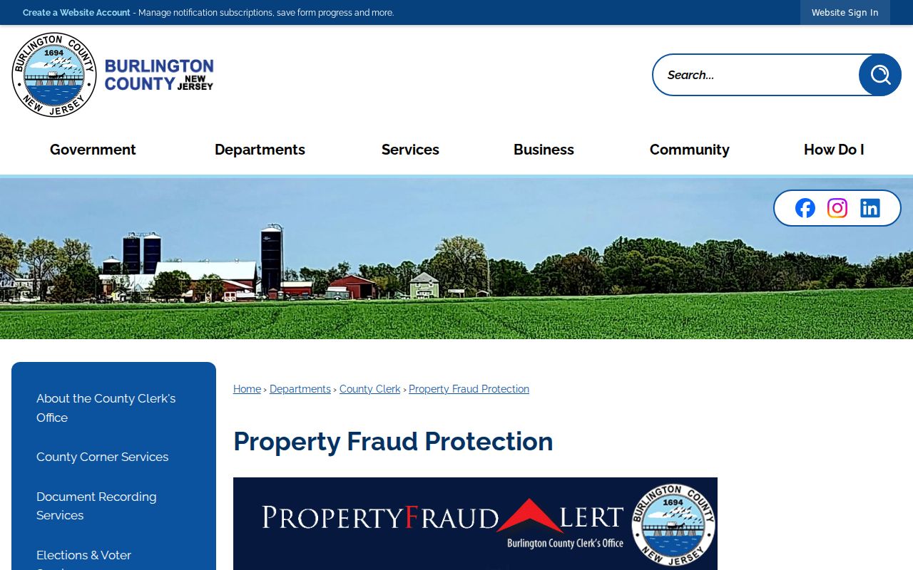 Medford residents directory Burlington County property fraud alert