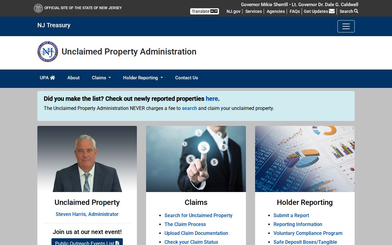 Medford resident lookup distinction shown through New Jersey unclaimed property search