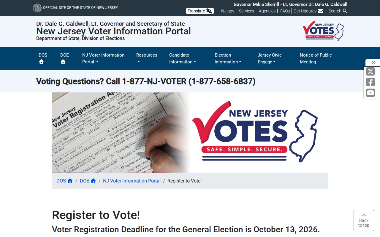Medford residents directory New Jersey voter registration lookup
